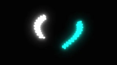 Abstract Neon Shapes Dancing in Darkness with Gentle Camera Drift and Subtl.. Video stock 342517029