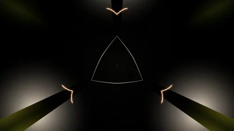 Abstract Neon Shapes in Dark Background. Stock Footage 329343828