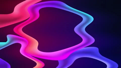 Abstract Neon Shapes Stock Footage 289124319