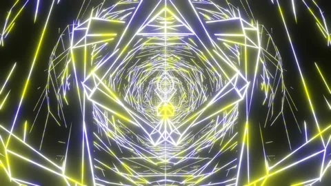 Abstract Neon Shapes Loop Animation Background 4K Stock Footage 211347488