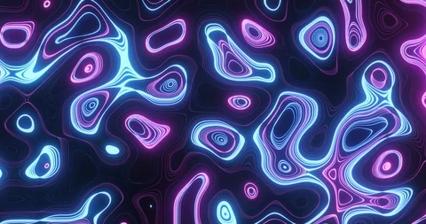 Abstract Neon Shapes Loop Stock Footage 127424836
