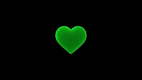 Abstract neon shine love icon animation with black background. Stock Footage 299566116