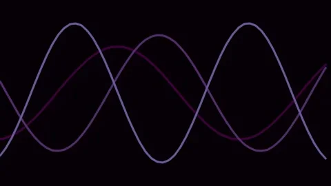 Abstract neon sine wave animation representing data flow and technological .. Stock Footage 341054955