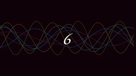 Abstract neon sine wave animation background loop for futuristic technology.. Stock Footage 342095051