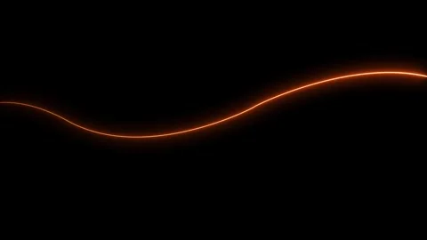 Abstract Neon Single wave Line moving Animation. Stock Footage 322004425