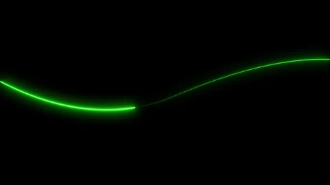 Abstract Neon Single wave Line moving Animation. Video stock 322004431