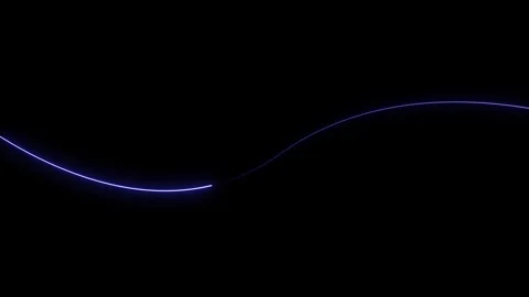 Abstract Neon Single wave Line moving Animation. Stock-Footage 322004439