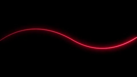 Abstract Neon Single wave Line moving Animation. Stock Footage 322004473