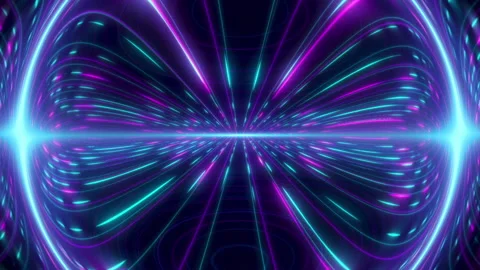Abstract Neon Space Stock Footage 236597795