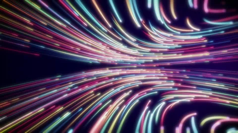 Abstract Neon Space Stock Footage 243813189