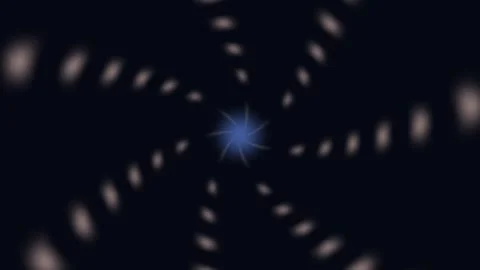 Abstract Neon Space Tunnel Background Seamless Loop Stock Footage 342346751