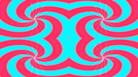 Abstract neon spiral pattern background with vibrant blue and lime green swir Stock Footage 336882921