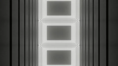 Abstract Neon Squares Stock Footage 284406329