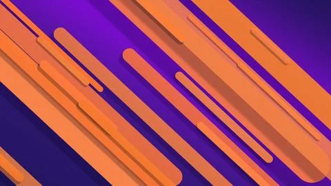 Abstract neon striped pattern with diagonal orange and purple bars, creatin.. 스톡 일러스트