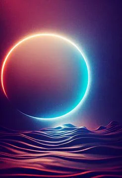 Abstract neon styled pattern Stock Illustration