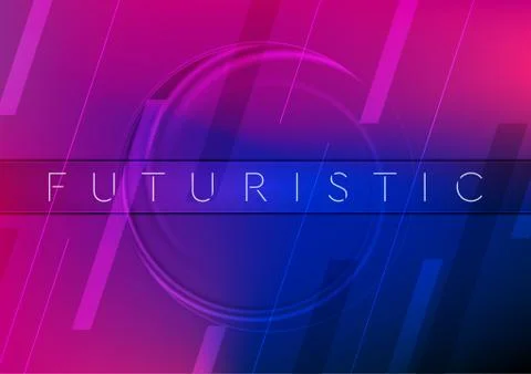 Abstract neon tech geometric vector background Illustrazione stock