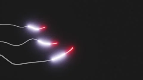 Abstract Neon Trails Stock Footage 340403114