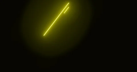 Abstract neon triangle shape frame drawing on the dark background and leaving Stock Footage 104509405