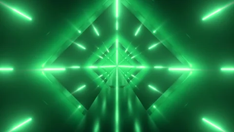 Abstract neon tunnel 動画素材 140554514