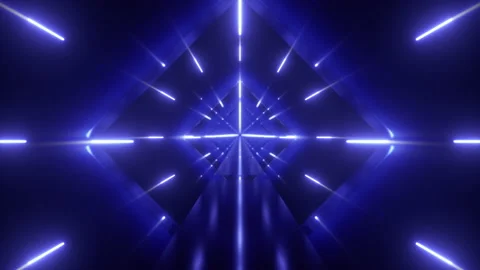 Abstract neon tunnel Stock-Footage 140554538