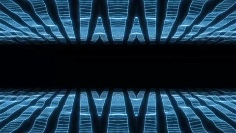 Abstract Neon Tunnel Stock Footage 284397868
