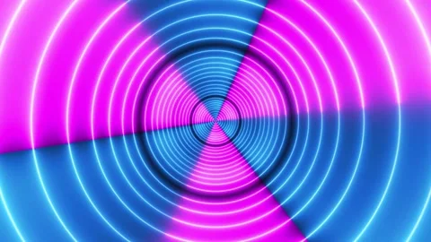 Abstract Neon Tunnel Stock Footage 284405328
