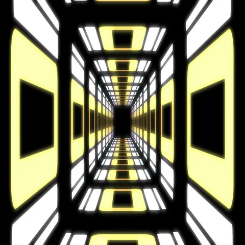 Abstract neon vanishing point tunnel bac... | Stock Video | Pond5