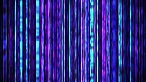 Abstract neon vertical lines glowing and moving in digital cyberspace Stock Footage 332071367
