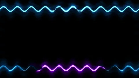Abstract Neon Wave Background Stock Footage 284403555