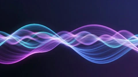 Abstract Neon Wave Background Stock Footage 324807708