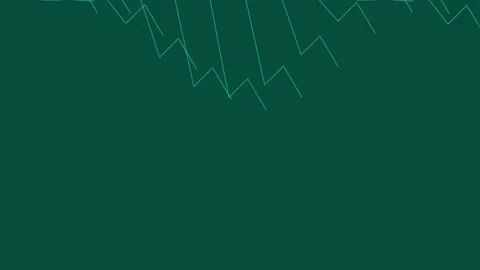 Abstract neon wave background lines on deep emerald green chroma key studio.. Stock Footage 343633207