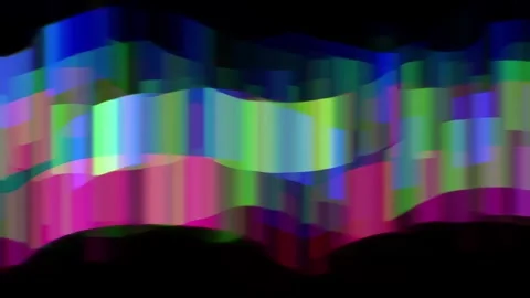Abstract Neon Wave Background With Multicolor Vertical Light Bars 動画素材 332298893
