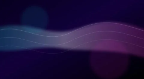 Abstract Neon Wave Background - Smooth Purple Blue Wavy Motion Graphics Loop Stock Footage 334720465