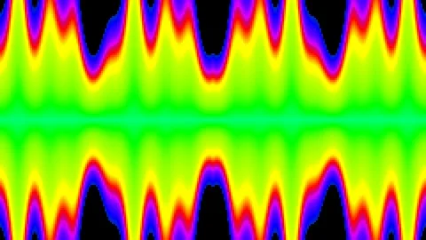 Abstract Neon Wave Equalizer Background for Music Visualization, Digital So.. Stock Footage 336771461