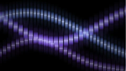 Abstract neon wave flow in dark space with digital particles during a smoot.. Video stock 346803330