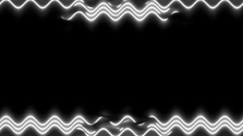 Abstract Neon Wave Frame Video stock 284398262