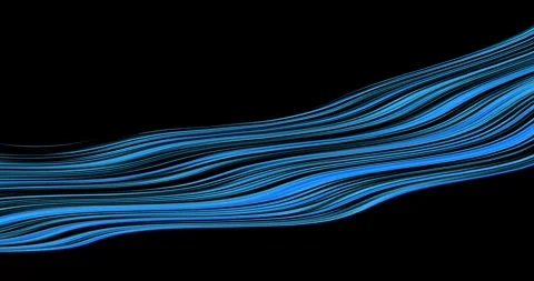 Abstract neon wave pattern with glowing cyberpunk zigzag lines and vibrant motio 스톡 동영상 337414970
