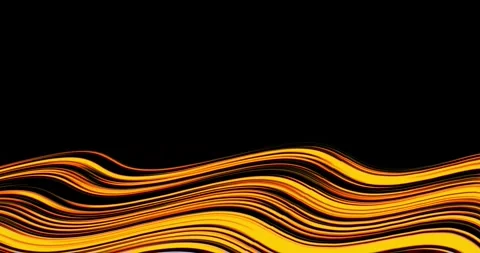 Abstract neon wave pattern with glowing cyberpunk zigzag lines and vibrant motio Stock Footage 337415045