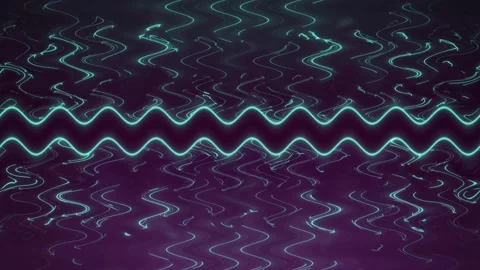 Abstract  Neon Waves and Lines Stock Footage 284401731
