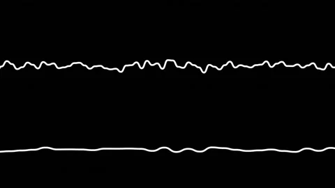 Abstract Neon Wavy Line Grid Motion Graphics Video Overlay Stock Footage 344834994