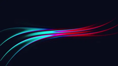 Abstract Neon Wavy Lines 库存影片 332205474