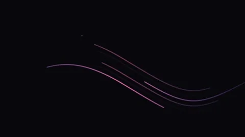 Abstract Neon Wavy Lines Pattern Animation on Dark Background Stock Footage 346470602