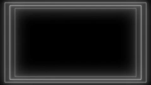 Abstract Neon White Frame Endless Tunnel Seamless Loop. Stock Footage 171472815