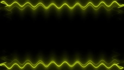 Abstract Neon Yellow Frame Stock Footage 284400503