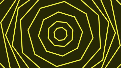 Abstract neon yellow hexagon pattern background for modern digital design Stock Footage 341056370