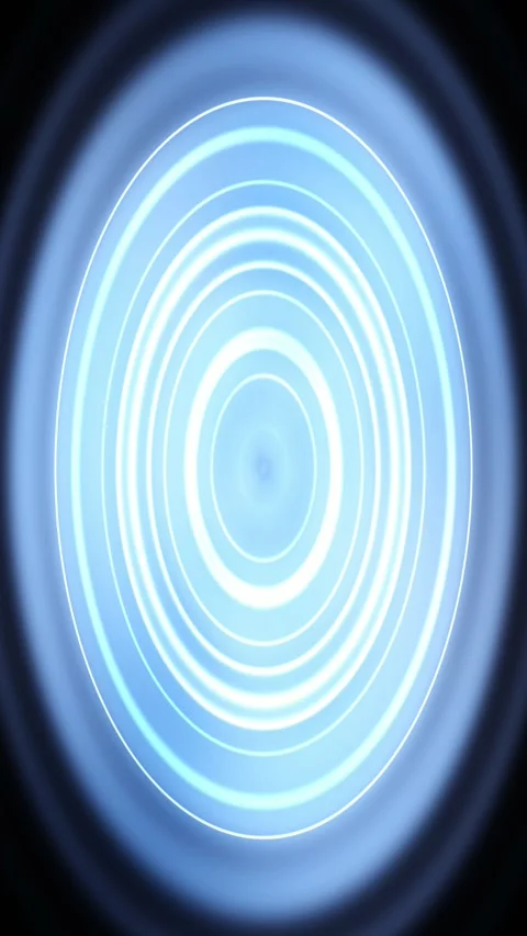 Abstract neon_rings gradient animated background with azure mid colors Stock Footage 331211493