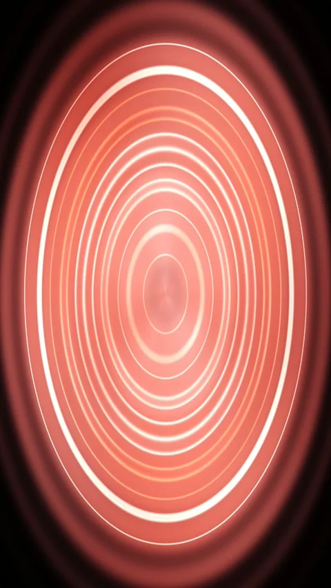 Abstract neon_rings gradient animated background with scarlet deep colors Stock Footage 331558832