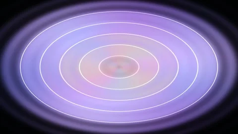 Abstract neon_rings gradient animated background with azure deep colors Stock Footage 331649546