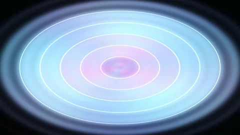 Abstract neon_rings gradient animated background with teal deep colors Stock Footage 331654694