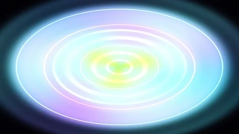 Abstract neon_rings gradient animated background with purple mid colors Stock Footage 331718058